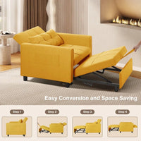 Canapé-lit réglable 3 en 1, fauteuil-canapé escamotable, lit pliant convertible pour salon