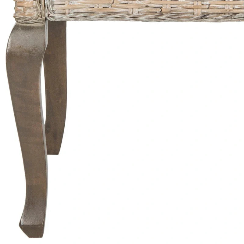 SAFAVIEH Alearda Chaise de salle à manger naturelle (lot de 2) - 23 x 24,4 x 34 - 23Wx24Dx34H