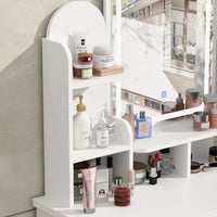 Ensemble coiffeuse table de maquillage avec lumière LED & miroir & tabouret