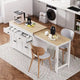 Îlot de cuisine Abner avec table à manger extensible