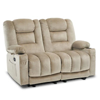 Causeuse Inclinable Électrique MCombo avec Chaleur et Massage, Tissu PR648