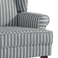 Lot de 2 fauteuils d'appoint à oreilles traditionnels rembourrés