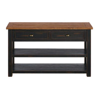 The Gray Barn Downington Table console de canapé à 2 tiroirs en bois massif