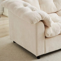 99.2  Canapé profond Chenille Confort, Canapé nuage moelleux tapissé