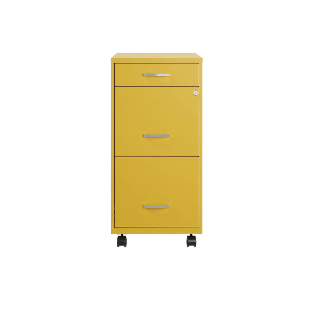 Space Solutions Classeur métallique 3 tiroirs 18 de profondeur