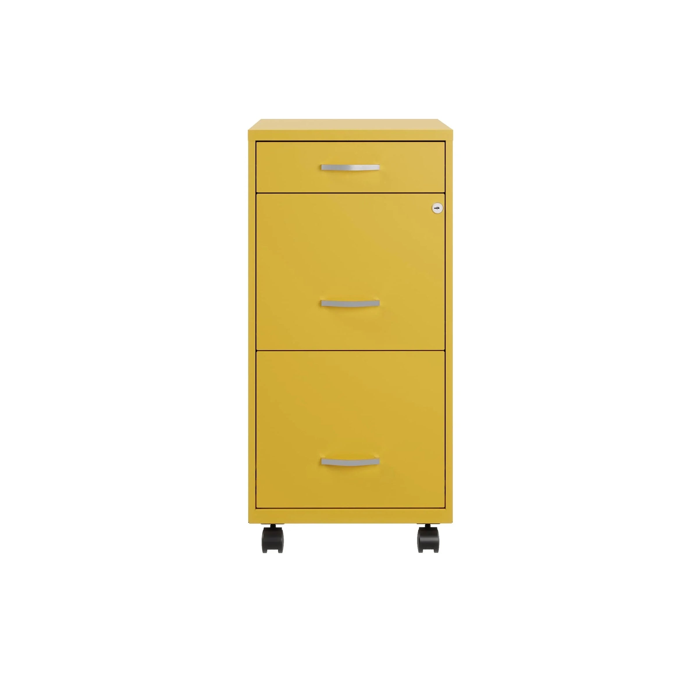 Space Solutions Classeur métallique 3 tiroirs 18 de profondeur