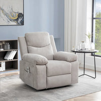 Fauteuil Inclinable Électrique avec Massage et Chauffage Réglables