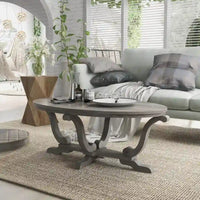 Table basse DH BASIC Farmhouse Vintage grise de 48 pouces par Denhour