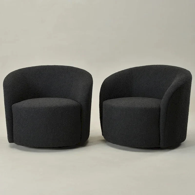 Fauteuil pivotant rembourré KINWELL de 86 cm de large (lot de 2)