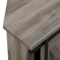 Meuble TV d'angle Middlebrook avec porte de grange coulissante de 52 pouces