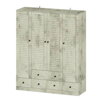 Armoire penderie placard 59L Grande armoire autonome blanche