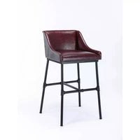 Tabouret de bar réglable en similicuir Parlor : Boraam, rembourré de mousse, structure métallique, hauteur 45,7 à 76,2 cm