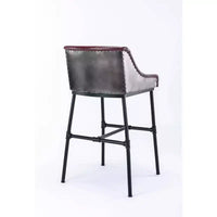 Tabouret de bar réglable en similicuir Parlor : Boraam, rembourré de mousse, structure métallique, hauteur 45,7 à 76,2 cm