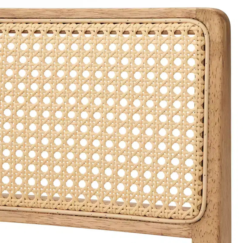 Lot de 2 tabourets de comptoir pivotants Buylateral Serena beige/noyer clair