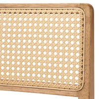 Lot de 2 tabourets de comptoir pivotants Buylateral Serena beige/noyer clair