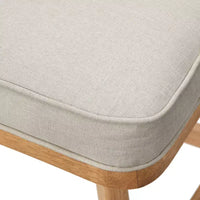 Lot de 2 tabourets de comptoir pivotants Buylateral Serena beige/noyer clair