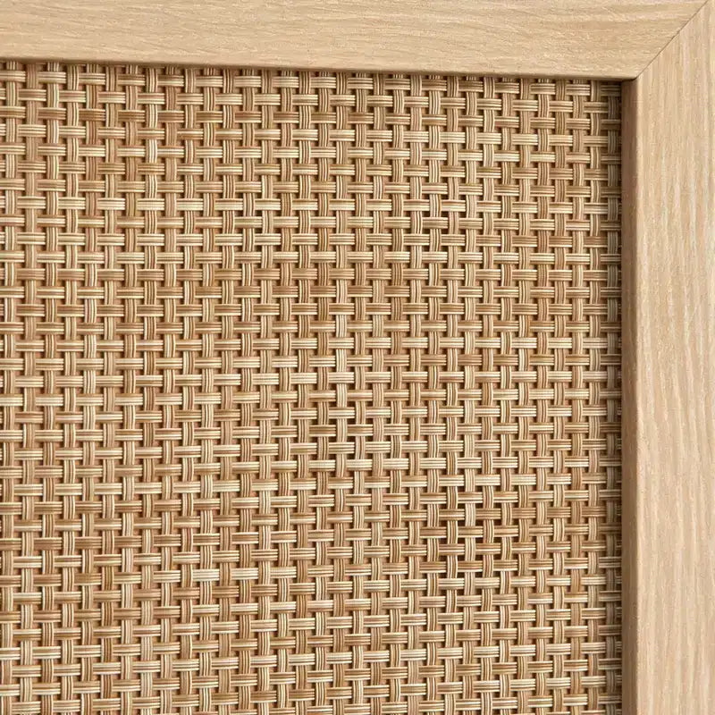 Armoire de cuisine en cannage Buylateral Lamberton chêne blond