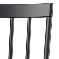Ensemble repas extensible Lifestorey 5 pièces Edmonton style ferme avec chaises en bois massif noir mat