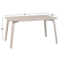 Ensemble de salle à manger rectangulaire Lifestorey Sigrid 5 pièces, chêne clair naturel