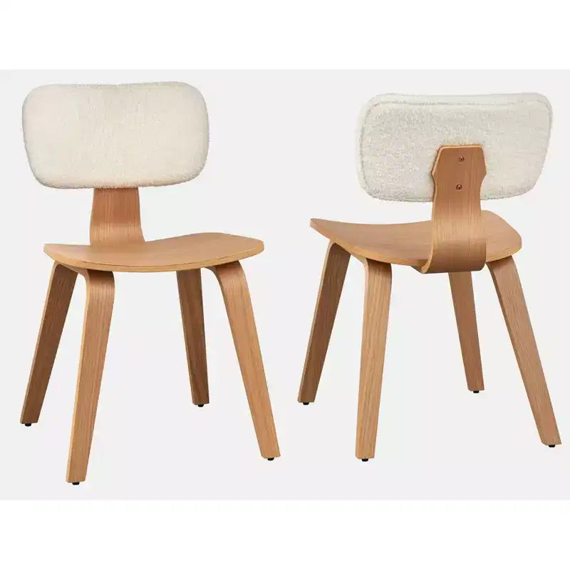 Ensemble de salle à manger rectangulaire Lifestorey Sigrid 5 pièces, chêne clair naturel