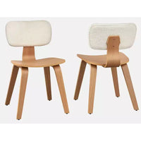 Ensemble de salle à manger rectangulaire Lifestorey Sigrid 5 pièces, chêne clair naturel