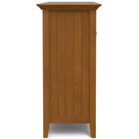Bahut de buffet Freemont avec rangement, étagères réglables et poignées en bronze - WyndenHall : Contient 12 bouteilles, bois massif