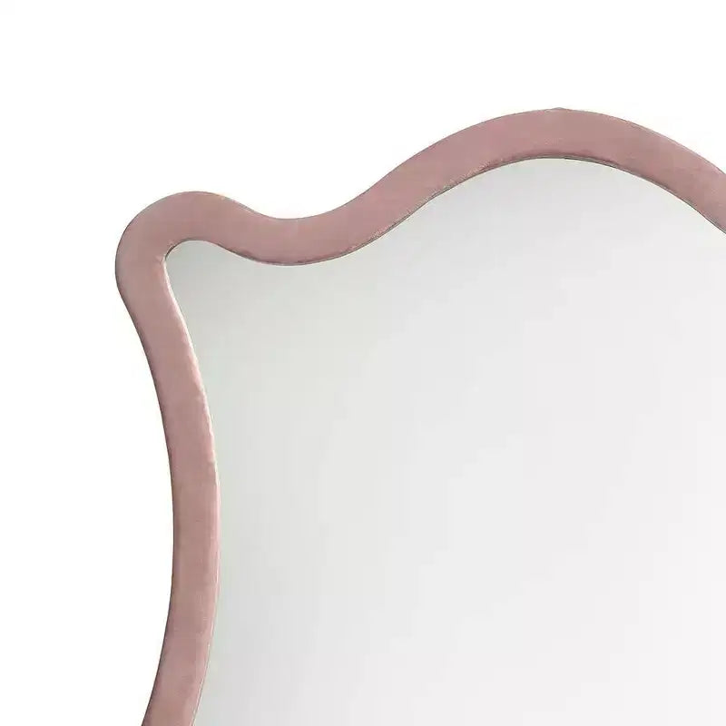 Acme Furniture Salonia Miroir de commode velours rose