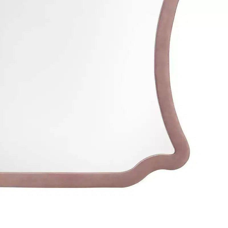 Acme Furniture Salonia Miroir de commode velours rose