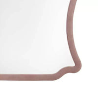 Acme Furniture Salonia Miroir de commode velours rose