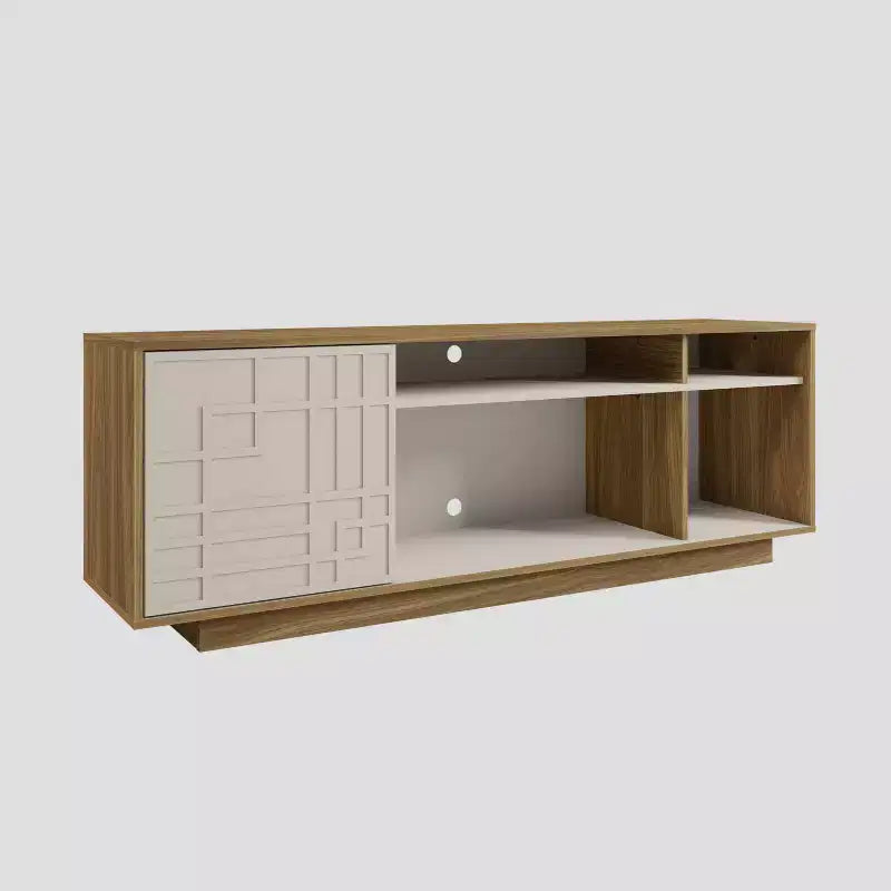 Techni Mobili meuble TV contemporain pour téléviseurs jusqu'à 70" chêne : centre de divertissement moderne avec rangement, gestion des câbles