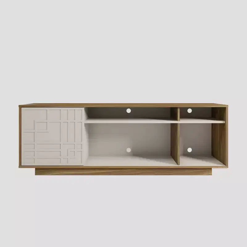 Techni Mobili meuble TV contemporain pour téléviseurs jusqu'à 70" chêne : centre de divertissement moderne avec rangement, gestion des câbles