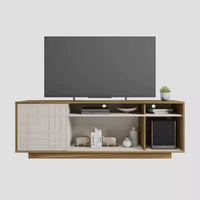 Techni Mobili meuble TV contemporain pour téléviseurs jusqu'à 70" chêne : centre de divertissement moderne avec rangement, gestion des câbles