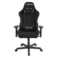Fauteuil de gaming ergonomique haut dossier en tissu style baquet noir - Techni Sport : Bureau, pivotant, support lombaire