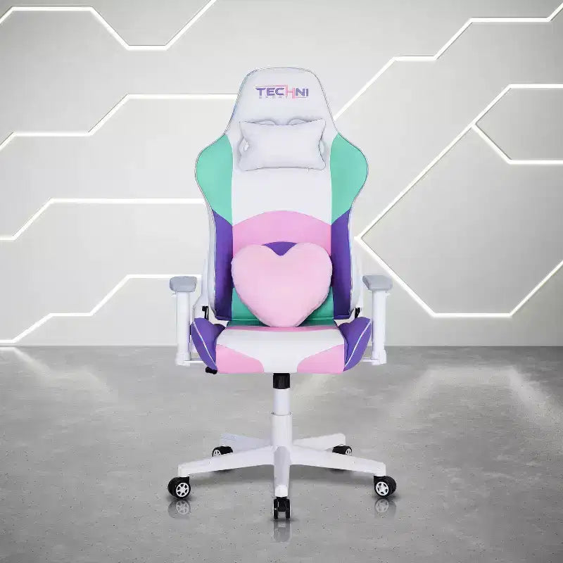 Chaise gaming PC de bureau Kawaii - Techni Sport
