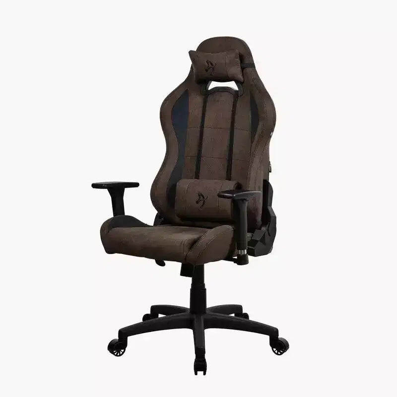 Chaise de bureau et de jeu Arozzi Torretta Premium avec revêtement super doux, marron