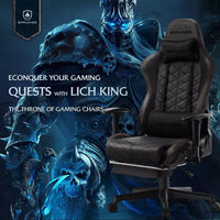 Chaise de jeu GTPLAYER avec haut-parleurs Bluetooth et repose-pieds Fauteuil de bureau à dossier haut Rouge