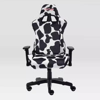 Fauteuil de jeu Ts85 Cow Print Luxx Series Cow - Techni Sport : Rembourrage en velours, mousse à mémoire de forme, réglable