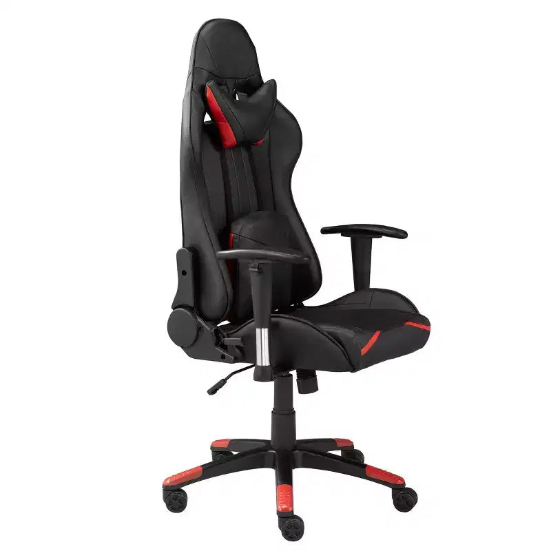 Chaise de jeu Brassex 52 po Lucas noire/rouge