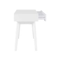 Bureau mid-century moderne Wedeln 2 tiroirs 42" finition bois blanc - Powell : mobilier de bureau à domicile