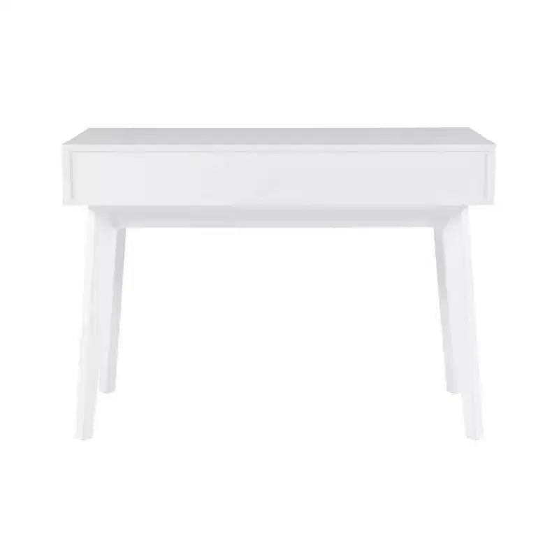 Bureau mid-century moderne Wedeln 2 tiroirs 42" finition bois blanc - Powell : mobilier de bureau à domicile