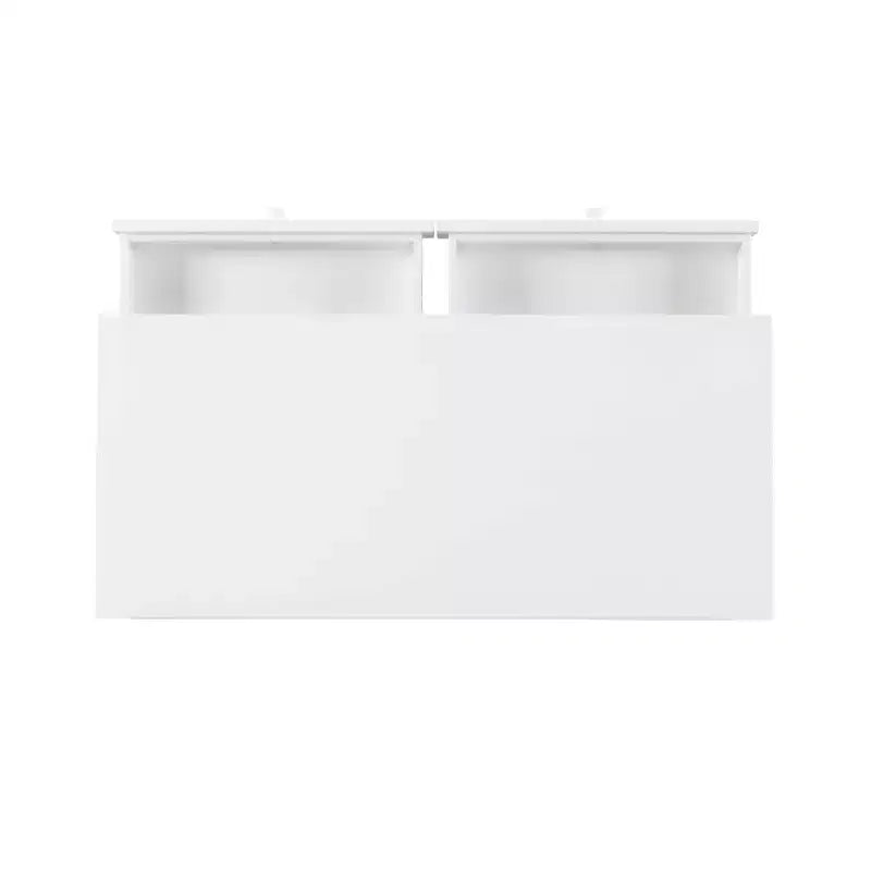 Bureau mid-century moderne Wedeln 2 tiroirs 42" finition bois blanc - Powell : mobilier de bureau à domicile