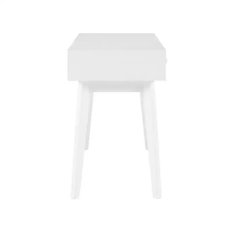 Bureau mid-century moderne Wedeln 2 tiroirs 42" finition bois blanc - Powell : mobilier de bureau à domicile