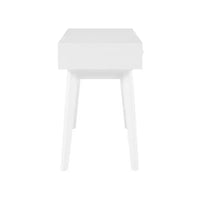 Bureau mid-century moderne Wedeln 2 tiroirs 42" finition bois blanc - Powell : mobilier de bureau à domicile
