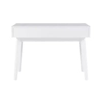 Bureau mid-century moderne Wedeln 2 tiroirs 42" finition bois blanc - Powell : mobilier de bureau à domicile