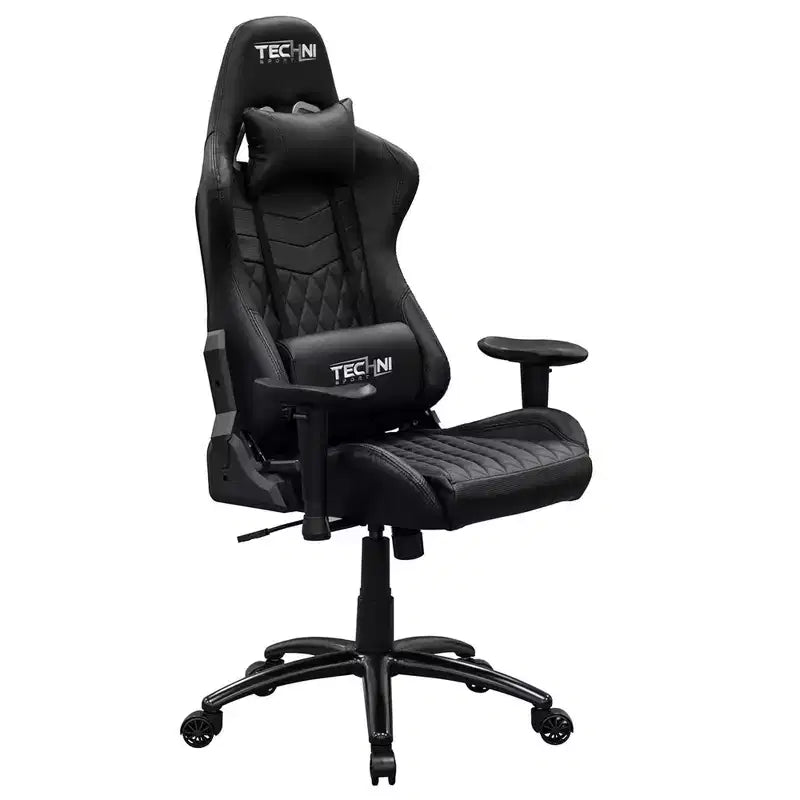 Chaise de jeu vidéo ergonomique de style coureur à dossier haut Ts-5100 - Techni Sport : pivotante, réglable