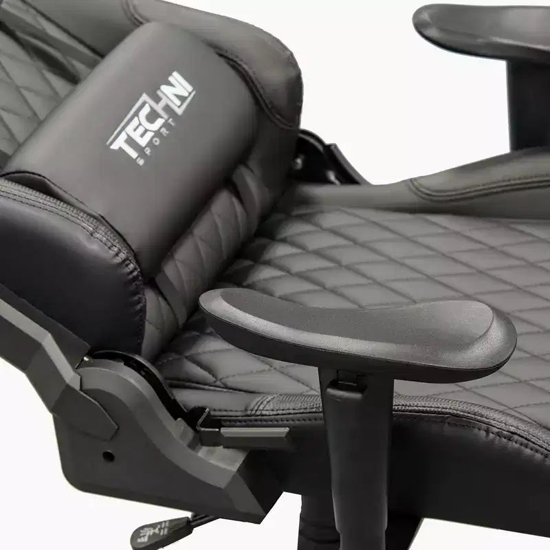Chaise de jeu vidéo ergonomique de style coureur à dossier haut Ts-5100 - Techni Sport : pivotante, réglable