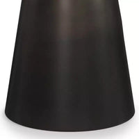 Table d'appoint Arna WyndenHall noire/dorée : Plateau en marbre contemporain, résistante aux rayures, hauteur 49,5 cm