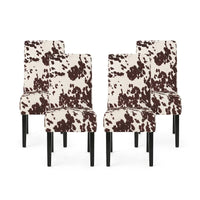 Chaises de salle à manger tapissées à motifs Pertica (lot de 4) par Christopher Knight Home