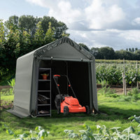 Abri de rangement extérieur et auvent carport : abri portable pour vélos, motos et rangement de jardin
