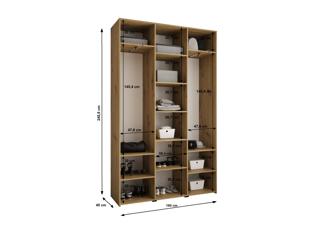 Armoire - Blanc/Noir | BlancNoir